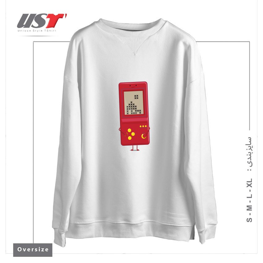 سوییشرت اورسایز طرح BRICK GAME