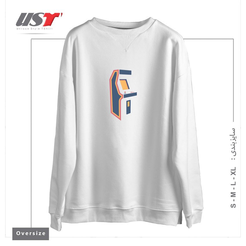 سوییشرت اورسایز طرح CLASSIC ARCADE