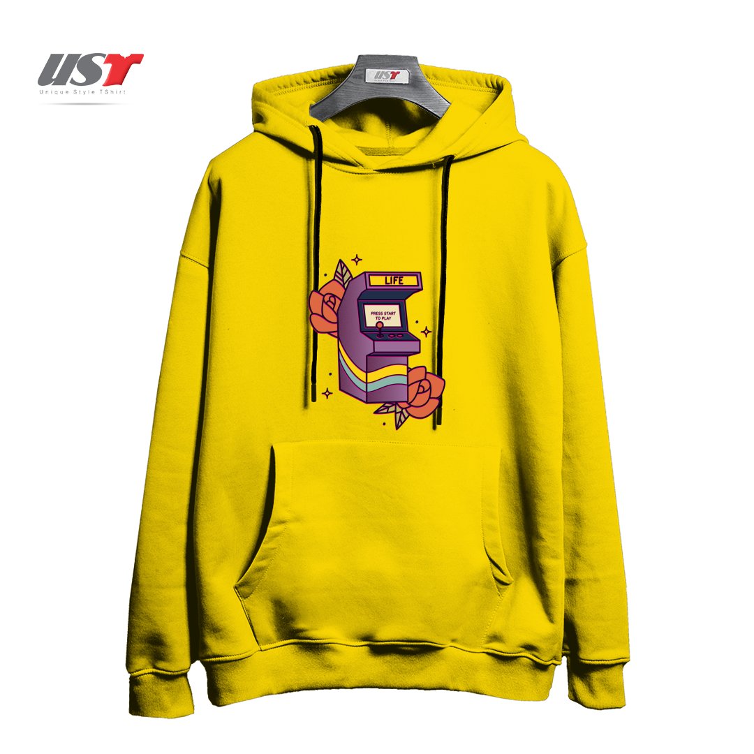 طرح GAME OF LIFE هودی اورسایزرنگ زرد