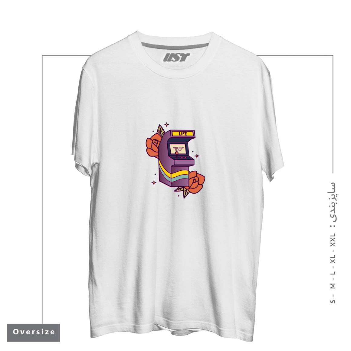 تیشرت اورسایز طرح GAME OF LIFE