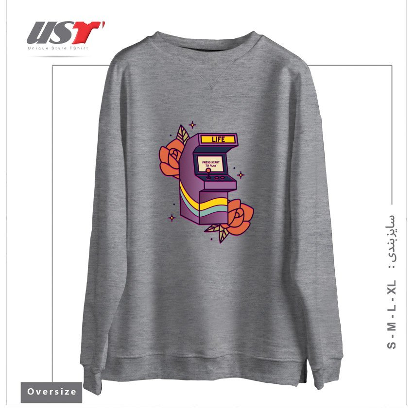 سوییشرت اورسایز طرح GAME OF LIFE