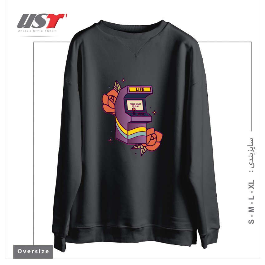 سوییشرت اورسایز طرح GAME OF LIFE