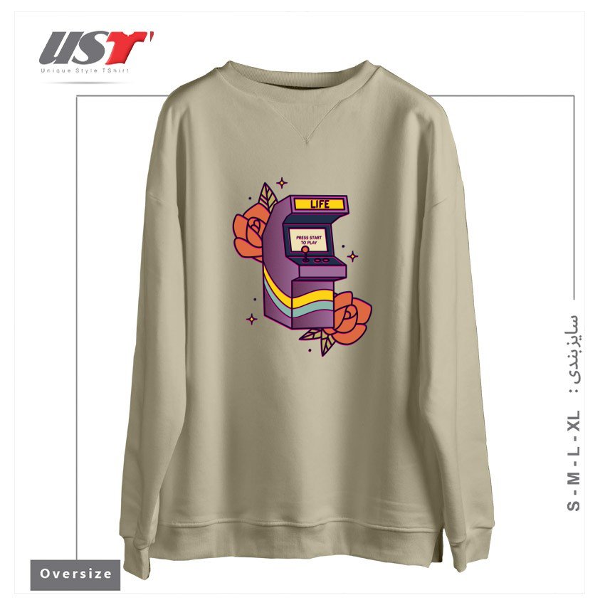 سوییشرت اورسایز طرح GAME OF LIFE