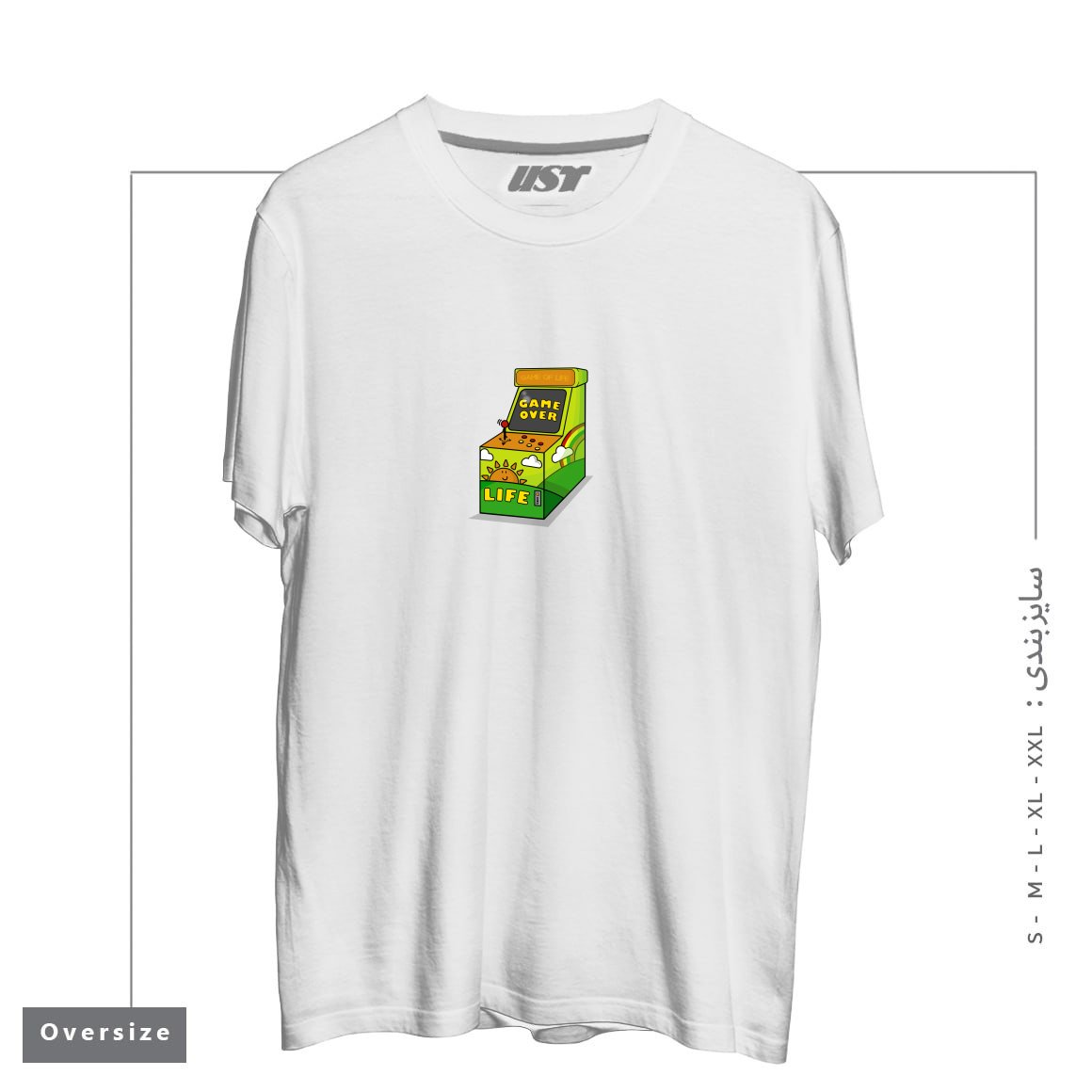 تیشرت اورسایز طرح GAME OF LIFE1