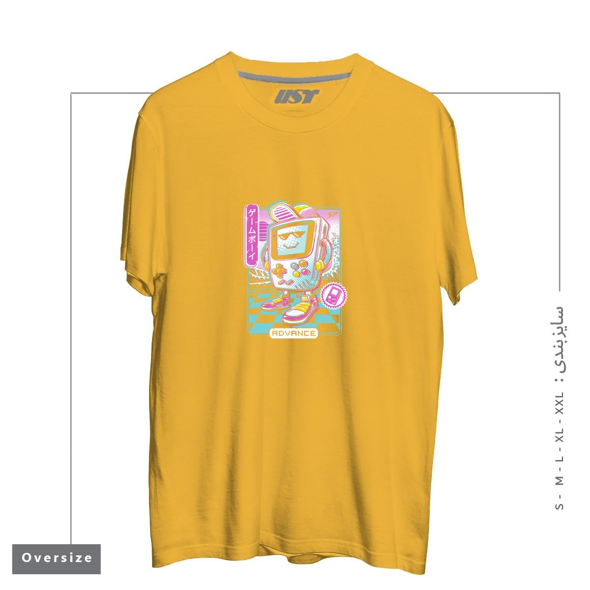 تیشرت اورسایز طرح GAMER BOY