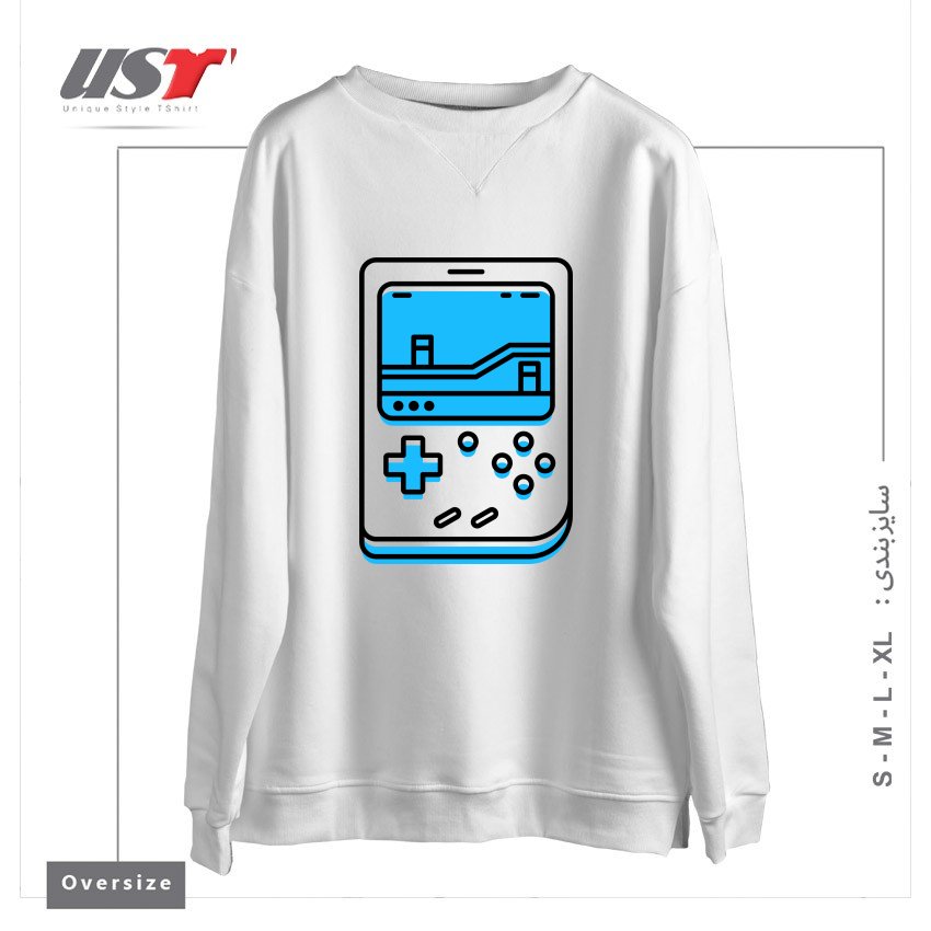 سوییشرت اورسایز طرح RETRO GAMEBOY3