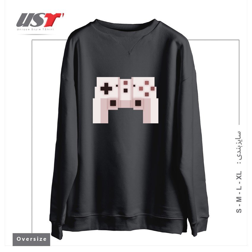 سوییشرت اورسایز طرح PIXEL ART GAME CONTROLLER