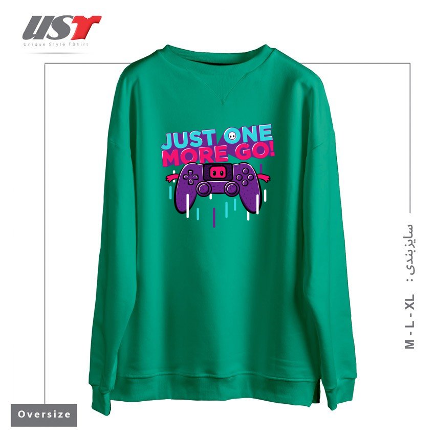 سوییشرت اورسایز طرح ONE MORE GO