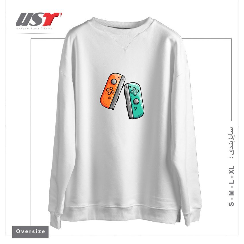 سوییشرت اورسایز طرح GAMING CONTROLLERS