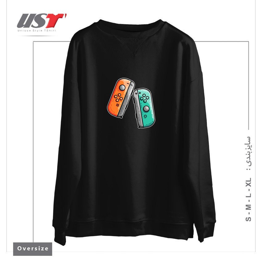 سوییشرت اورسایز طرح GAMING CONTROLLERS