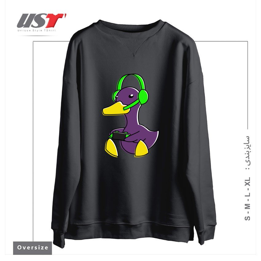سوییشرت اورسایز طرح META GAMING DUCK