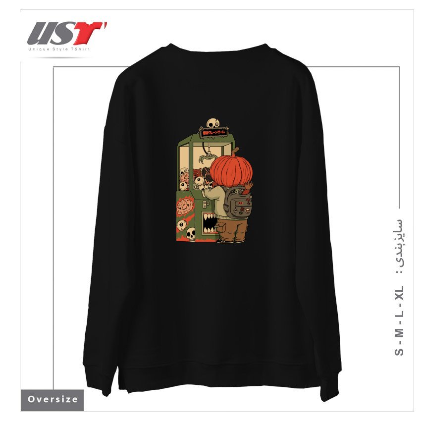 طرح MONSTER CLAW MACHINE CHAMP سوییشرت اورسایزرنگ مشکی