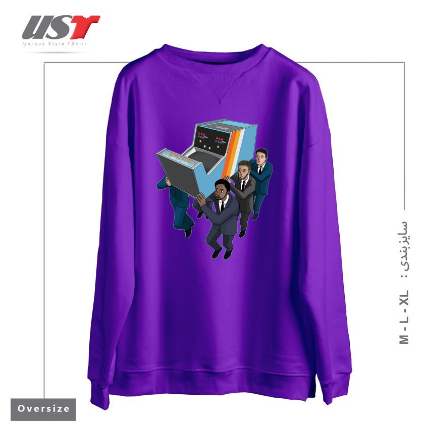 سوییشرت اورسایز طرح GAME OVER2