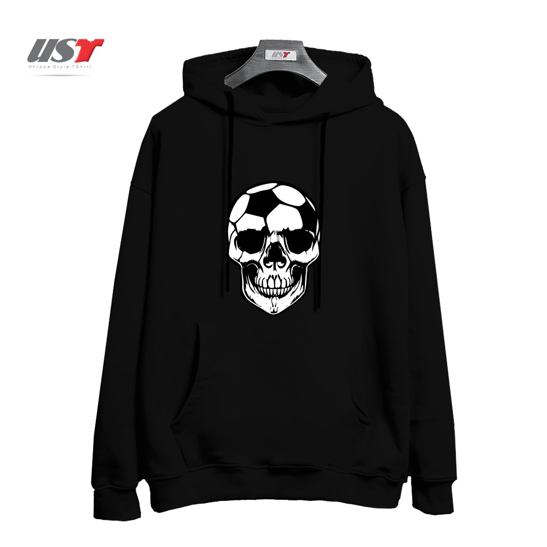 هودی اورسایز طرح SOCCER SKULL