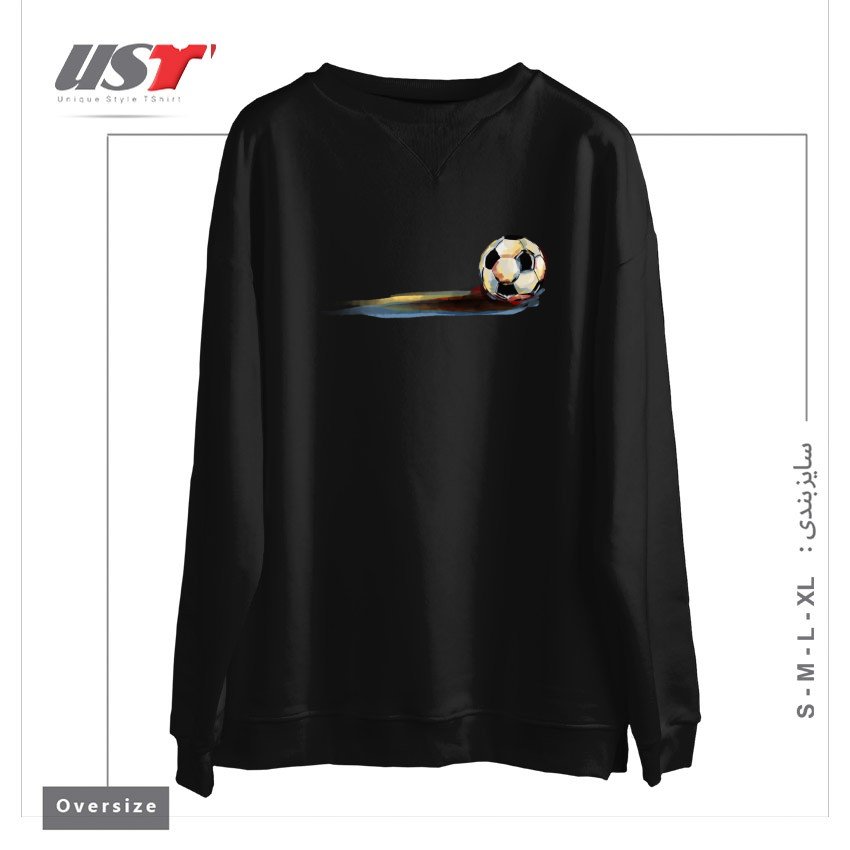 سوییشرت اورسایز طرح SOCCER BALL