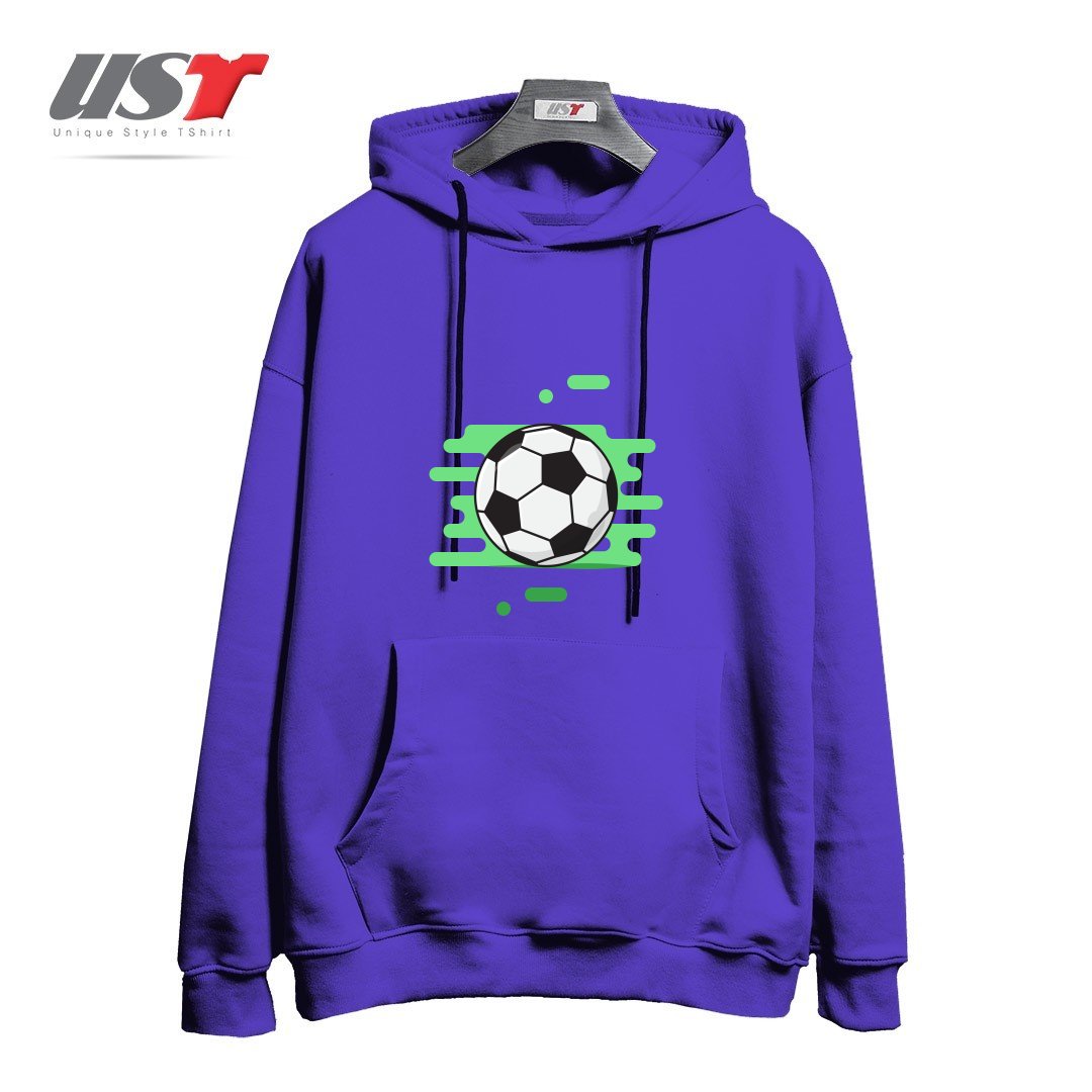 طرح SOCCER (FOOTBALL) BALL2 هودی اورسایزرنگ بنفش
