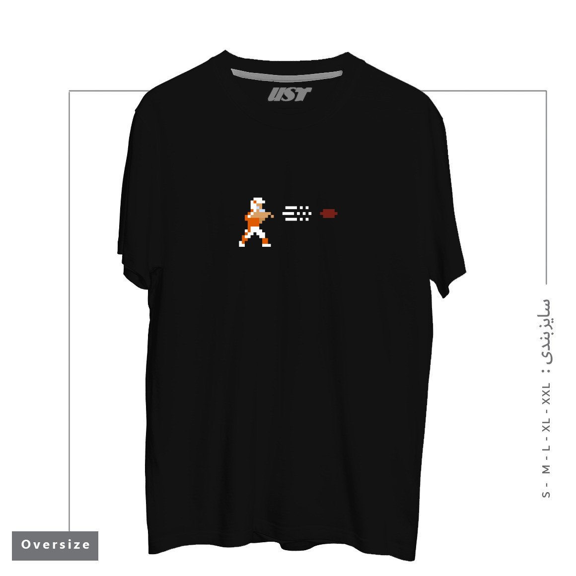 تیشرت اورسایز طرح RETRO BOWL QB THROW