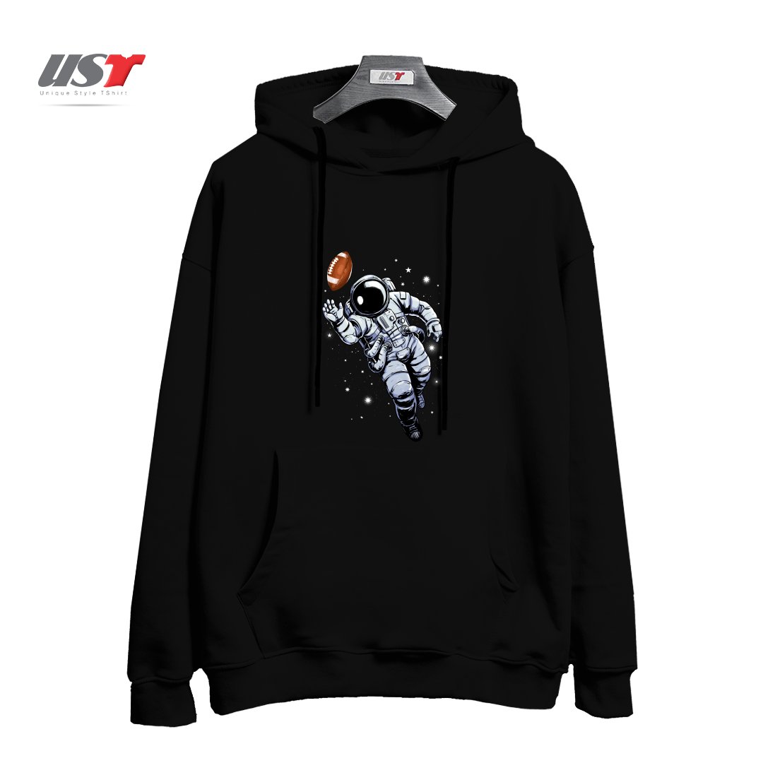 طرح PLANET FOOTBALL هودی اورسایزرنگ مشکی