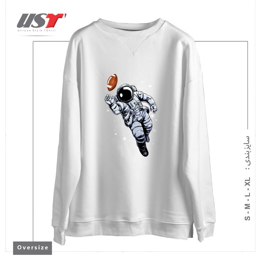 سوییشرت اورسایز طرح PLANET FOOTBALL