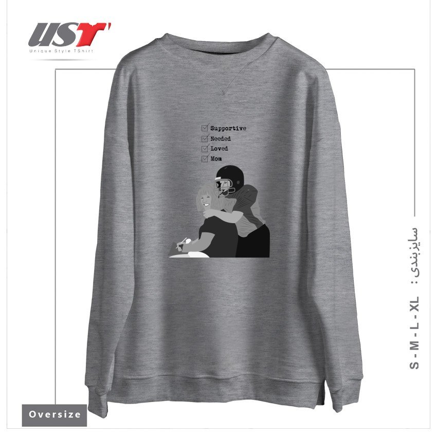 سوییشرت اورسایز طرح MOM