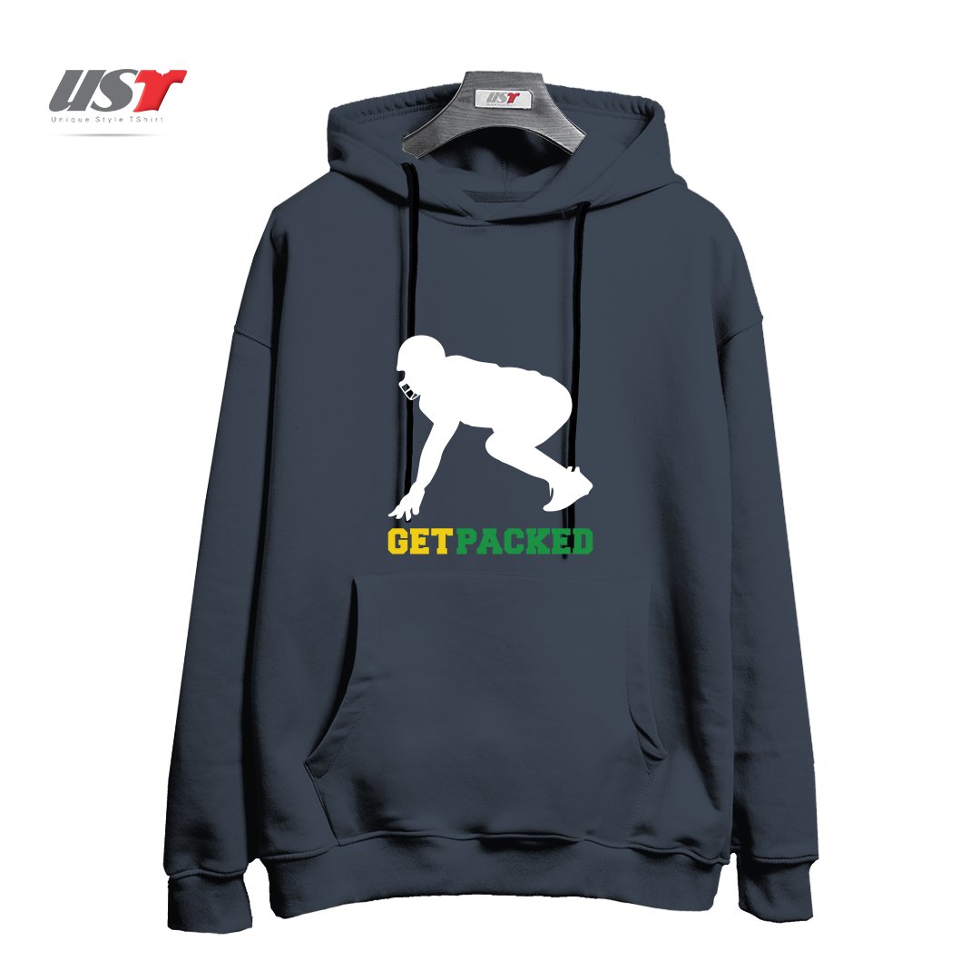 طرح GET PACKED هودی اورسایزرنگ دودی