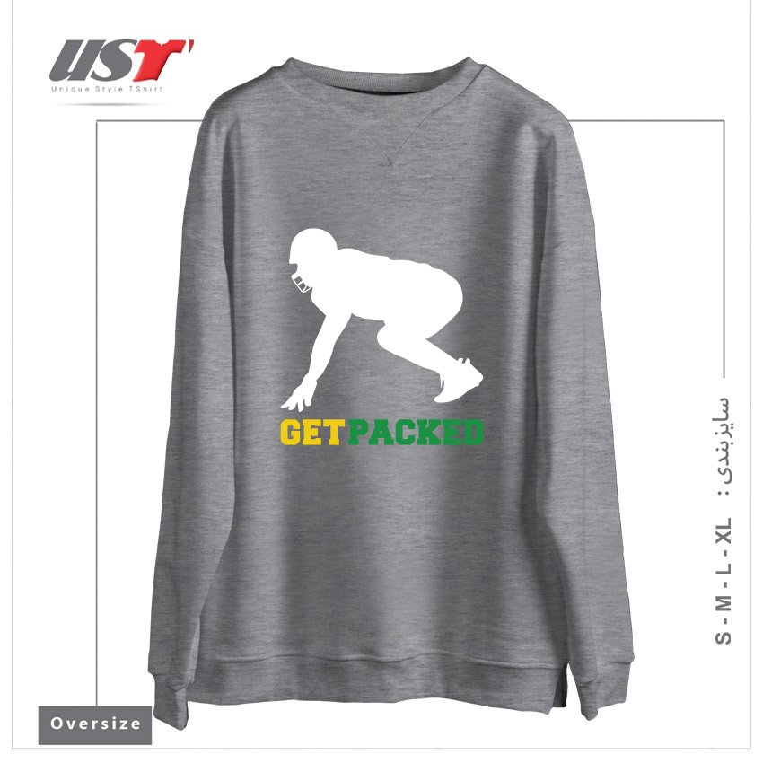 سوییشرت اورسایز طرح GET PACKED