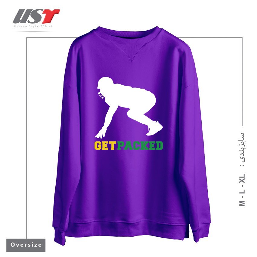 سوییشرت اورسایز طرح GET PACKED