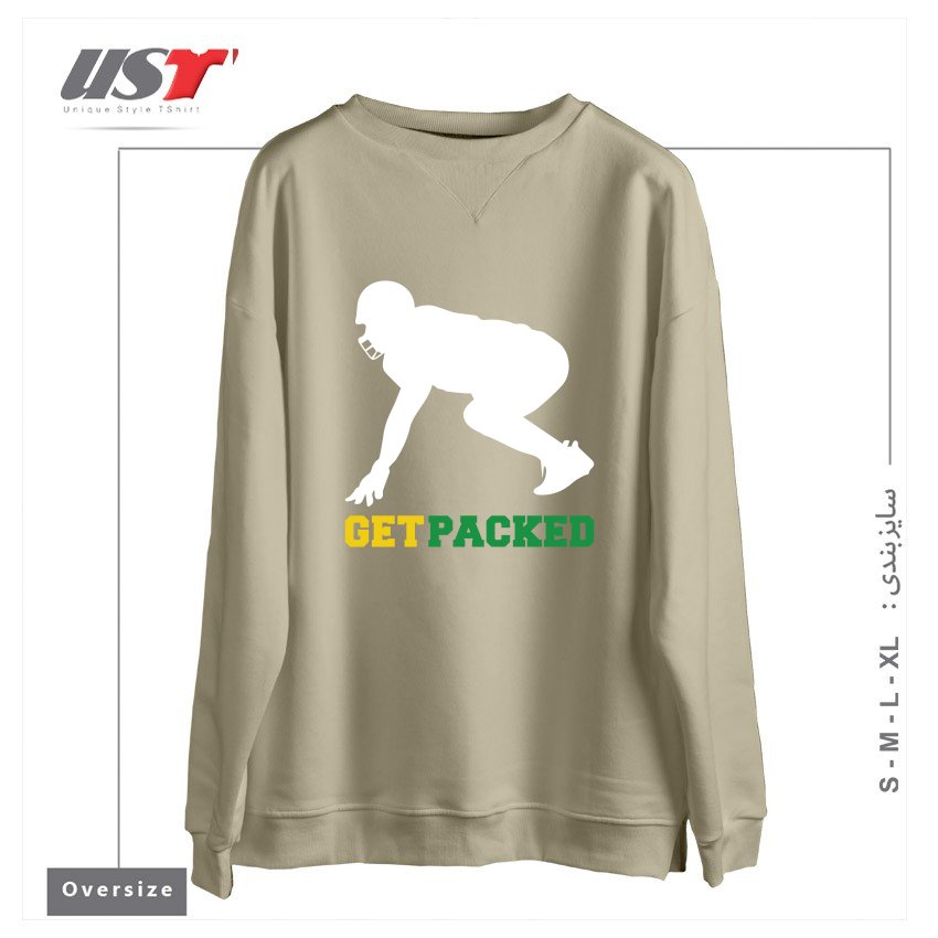 سوییشرت اورسایز طرح GET PACKED