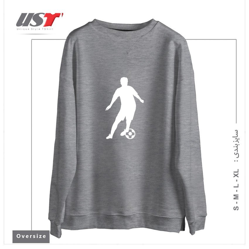سوییشرت اورسایز طرح FOOTBALL SOCCER SPORT PLAYER