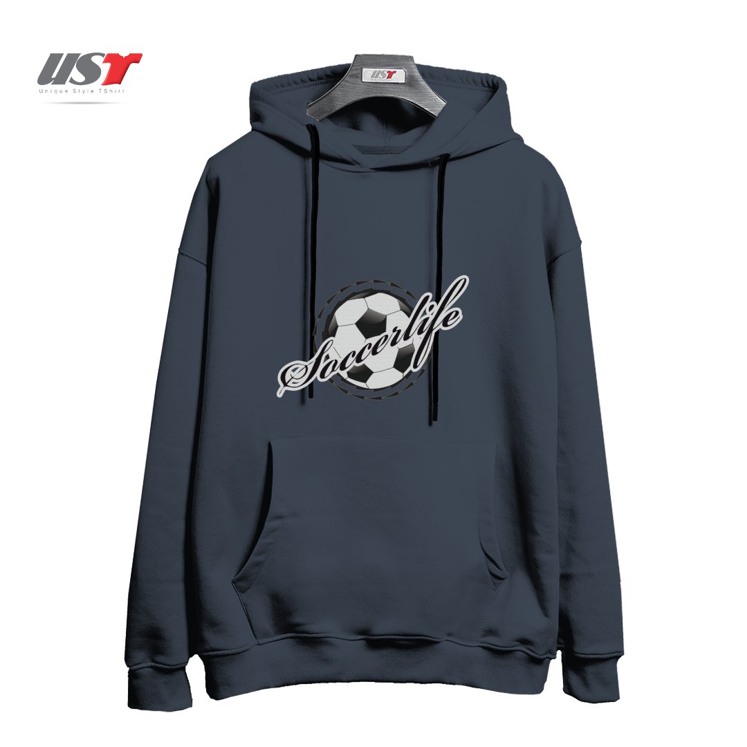 طرح FOOTBALL DESIGN هودی اورسایزرنگ دودی