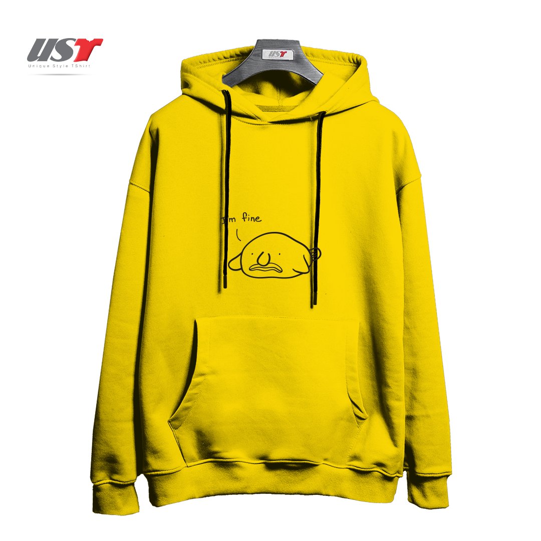 هودی اورسایز طرح BLOBFISH IS FINE