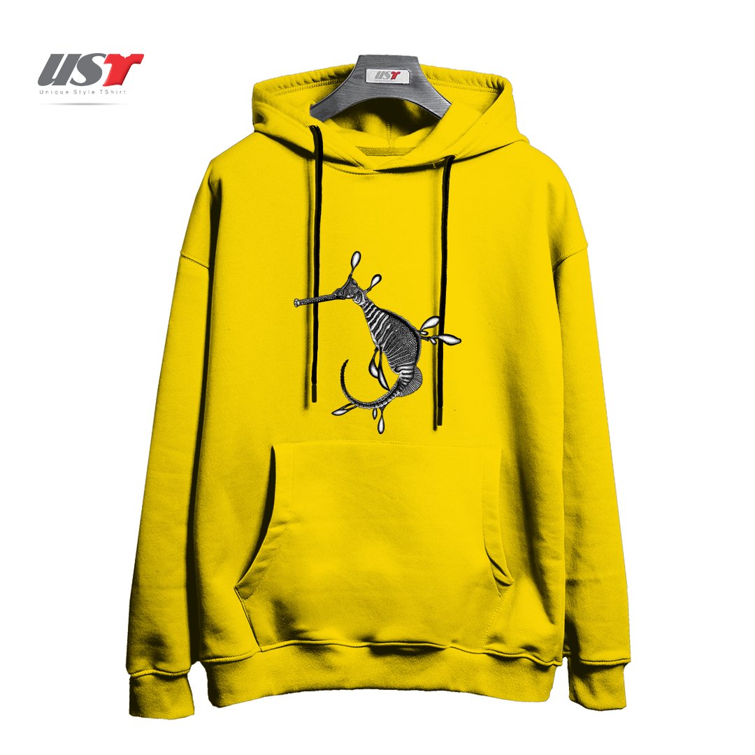 طرح WEEDY SEADRAGON SEAHORSE FISH INK ILLUSTRATION