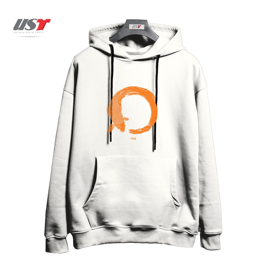 طرح THE BEAUTY OF IMPERFECTION هودی اورسایزرنگ سفید