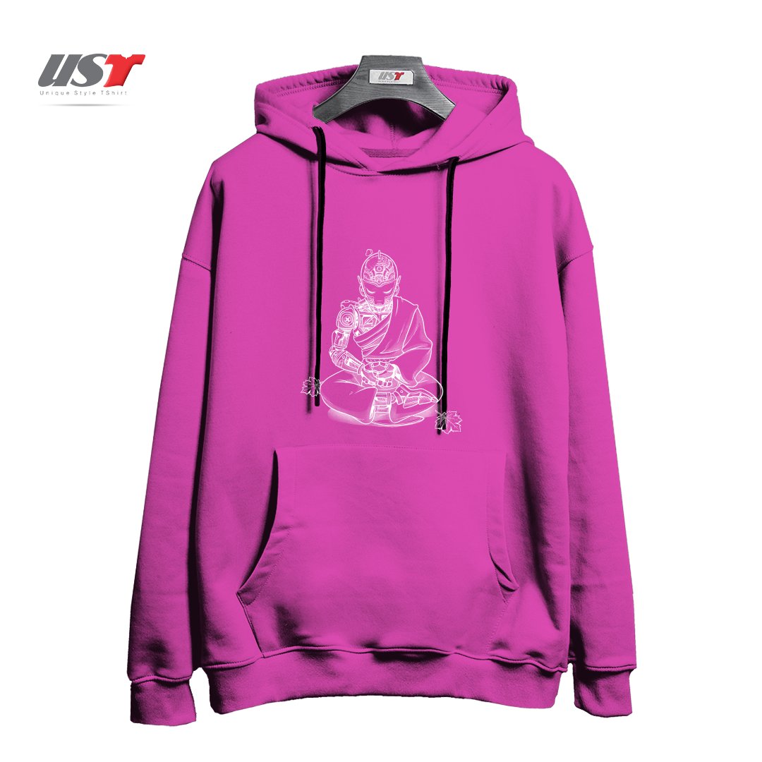 هودی اورسایز طرح MEDITATION ROBOT MONK MINIMALIST