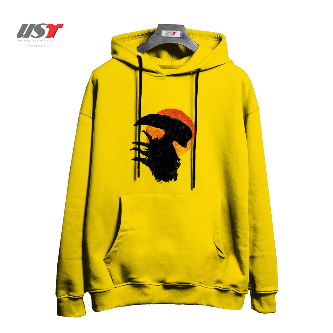 هودی اورسایز طرح ALIENS SILHOUETTE