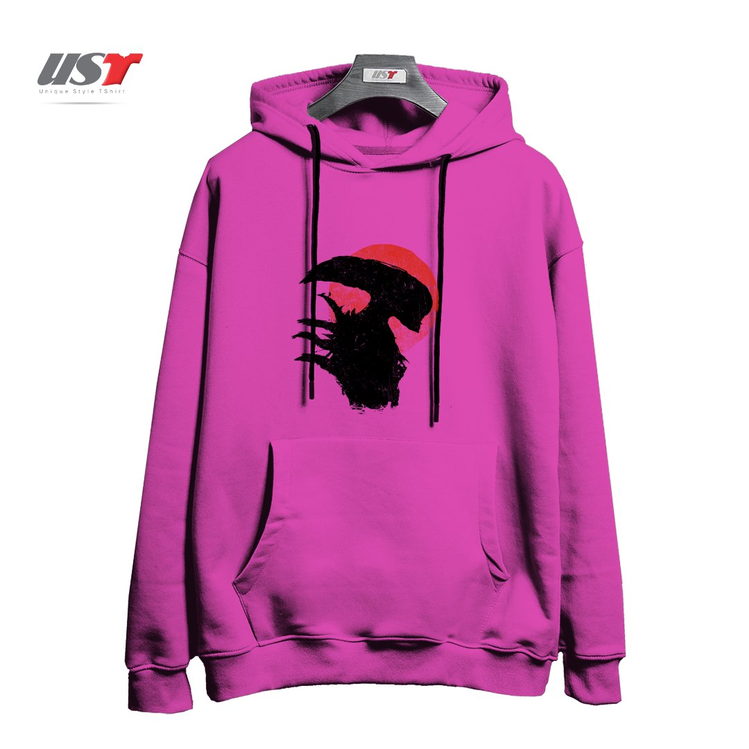 هودی اورسایز طرح ALIENS SILHOUETTE