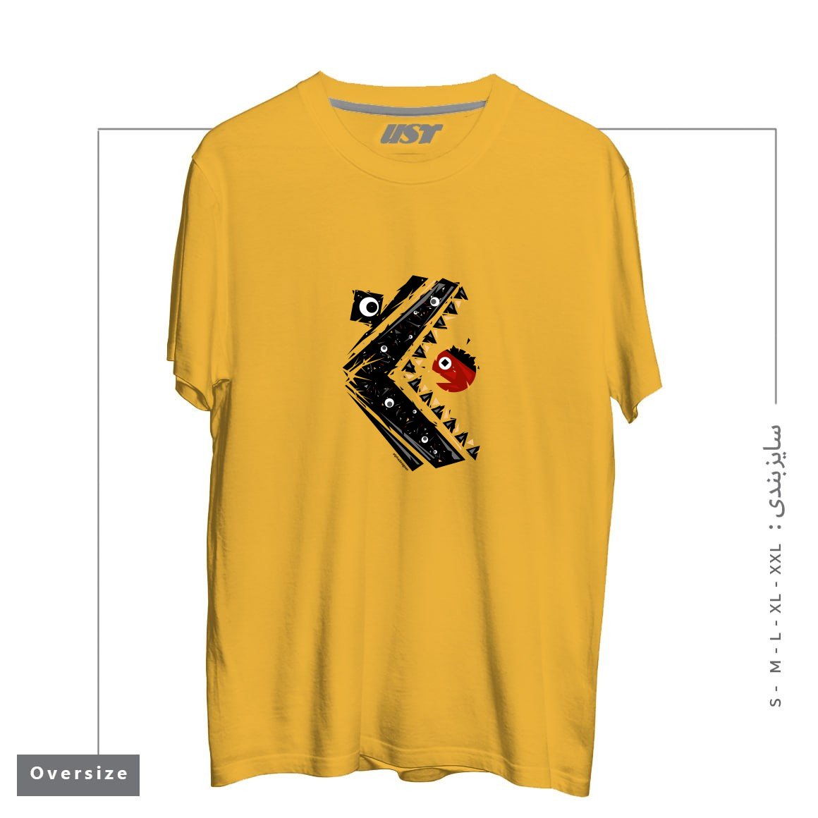تیشرت اورسایز طرح ALL SEEING MONSTER