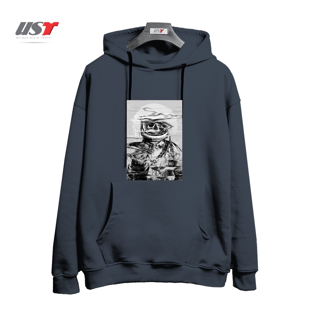 طرح ASTRO SKULL هودی اورسایزرنگ دودی