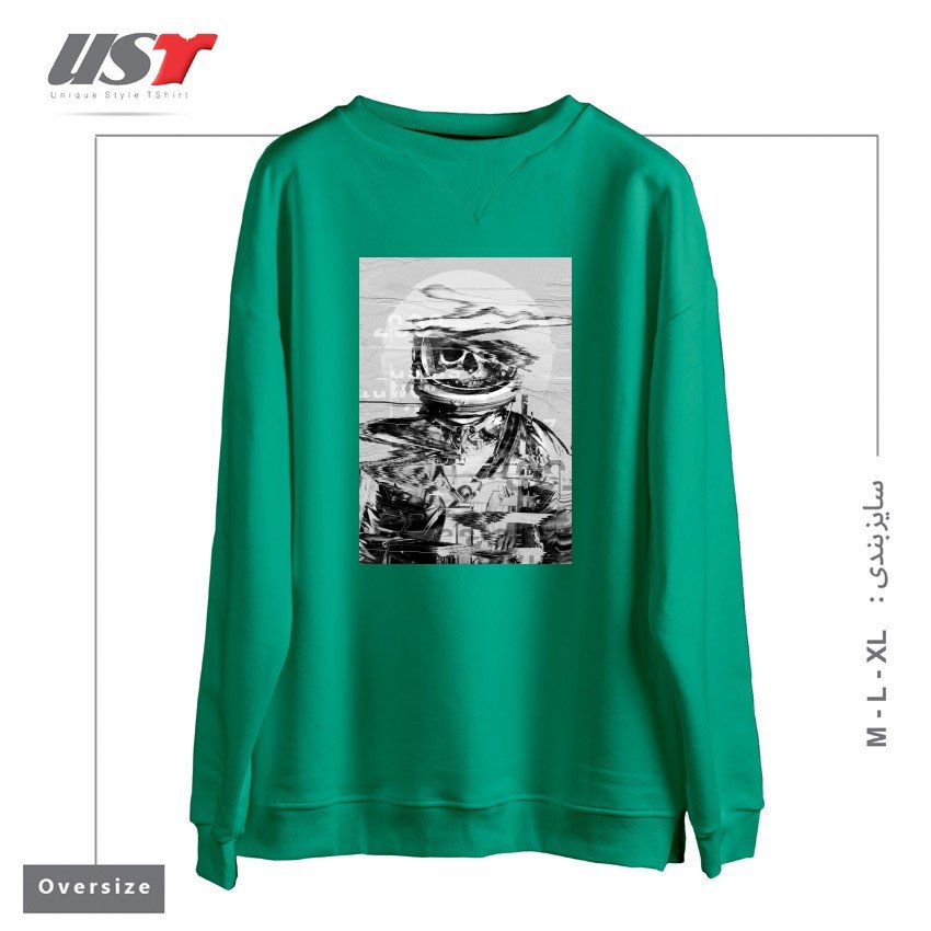 سوییشرت اورسایز طرح ASTRO SKULL