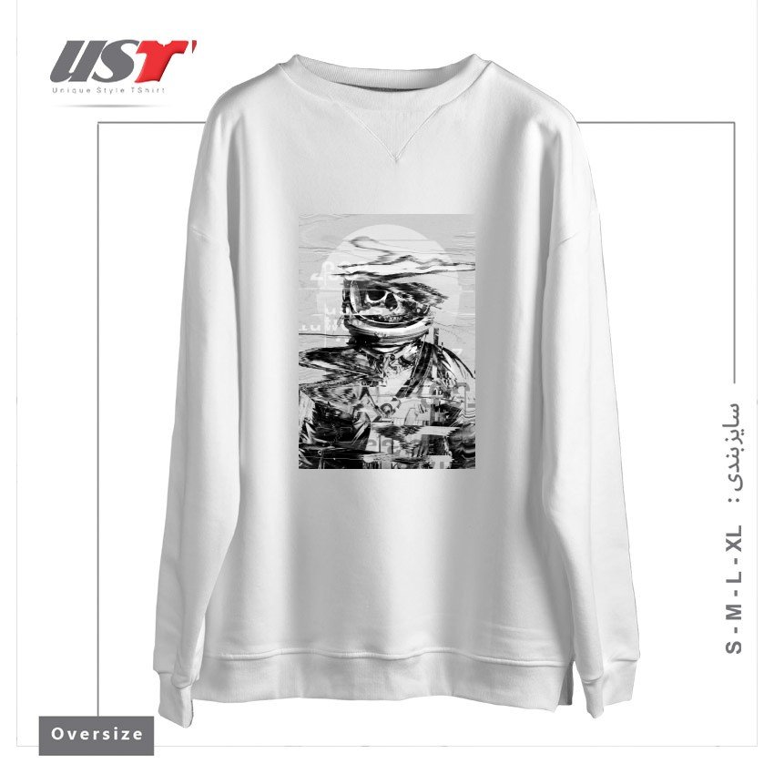 سوییشرت اورسایز طرح ASTRO SKULL