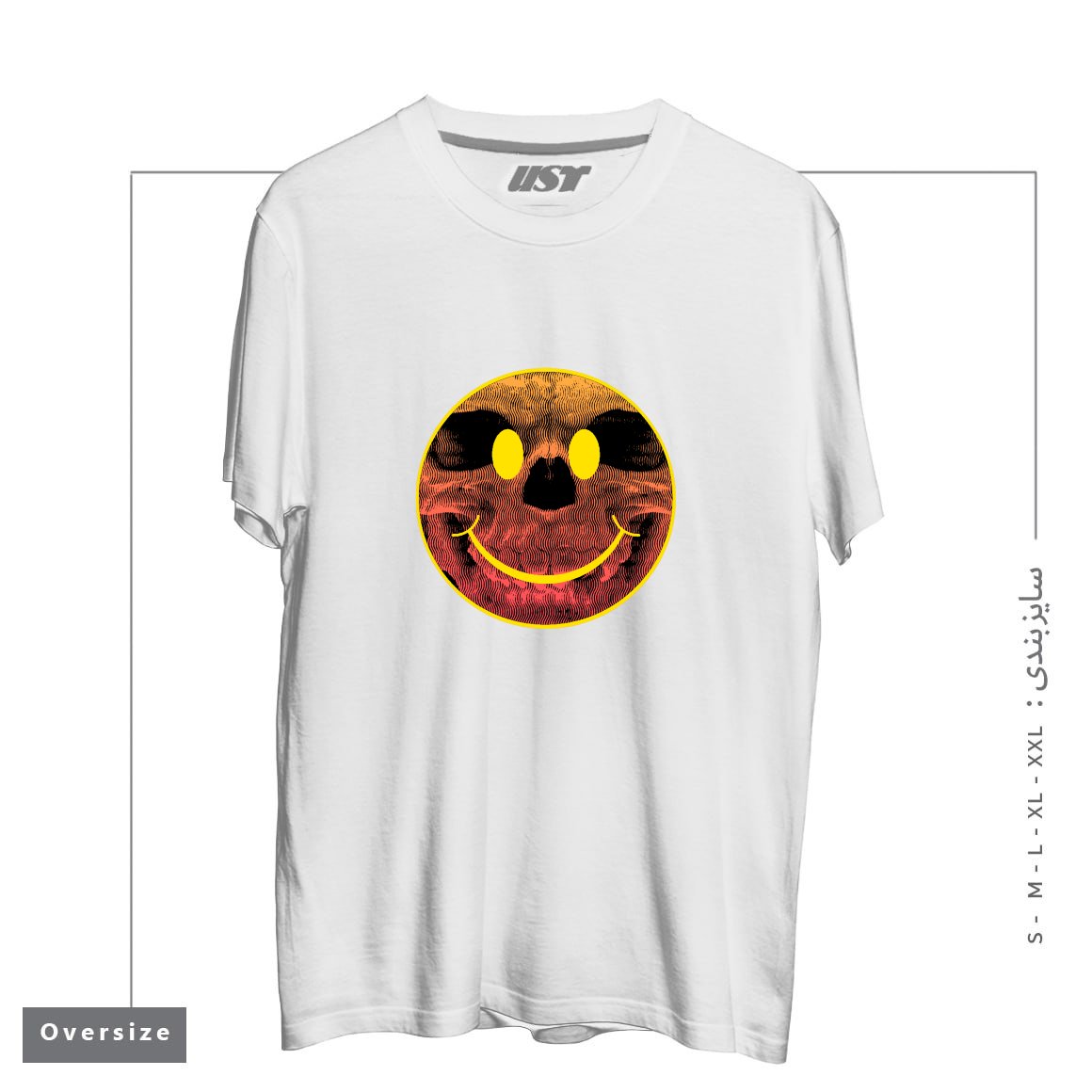 تیشرت اورسایز طرح BIG SMILE FOR YOU