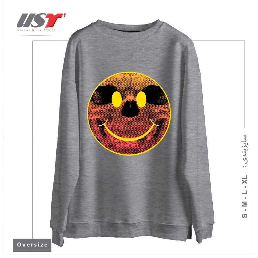 سوییشرت اورسایز طرح BIG SMILE FOR YOU