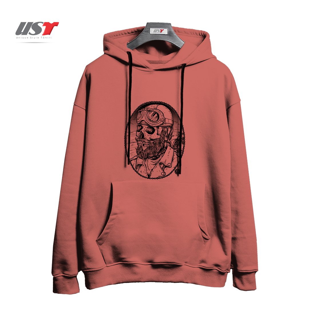 هودی اورسایز طرح BIKER3