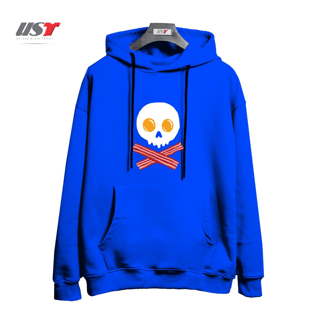 هودی اورسایز طرح BREAKFAST SKULL22232