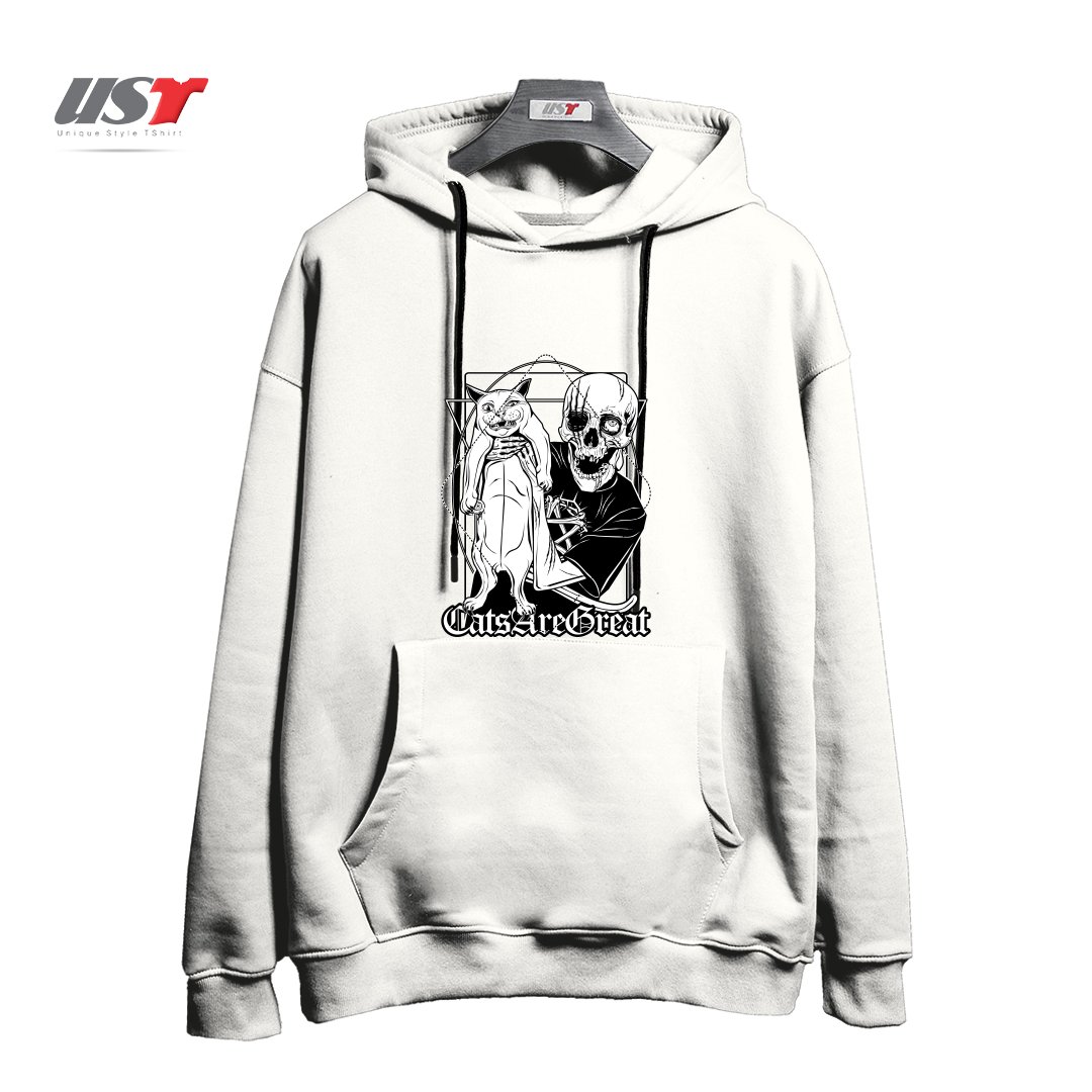 هودی اورسایز طرح CATS ARE GREAT