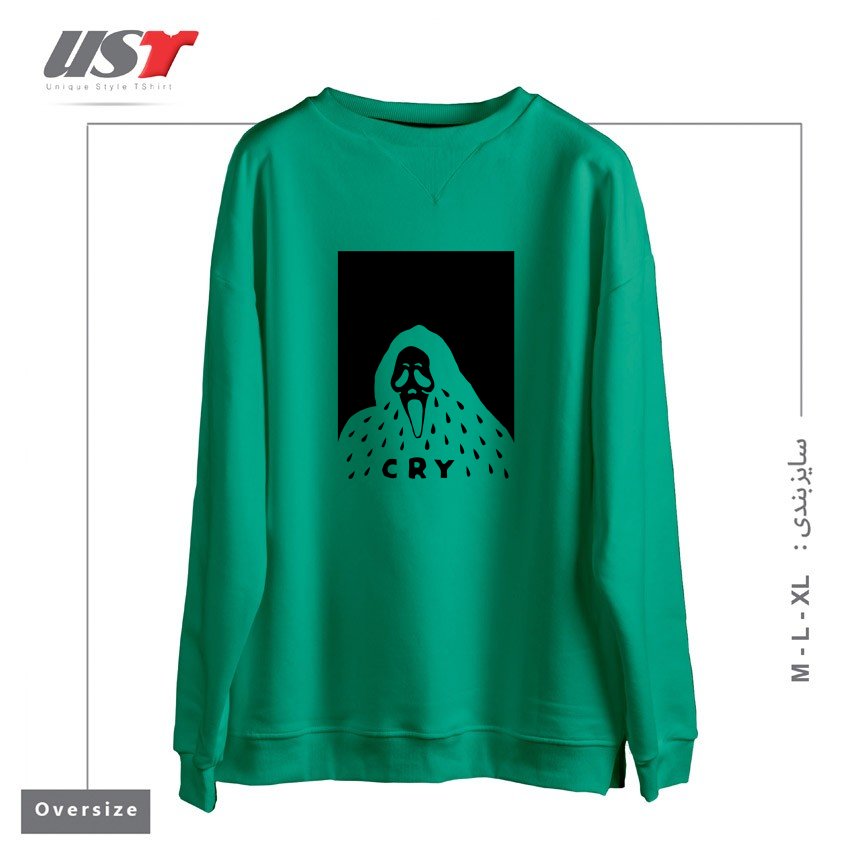 سوییشرت اورسایز طرح CRY