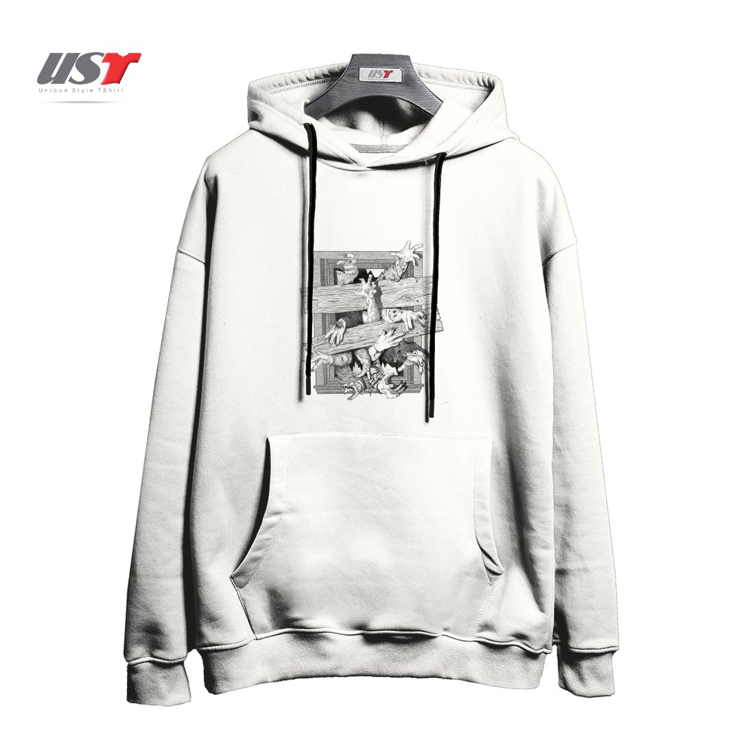 هودی اورسایز طرح ZOMBIES