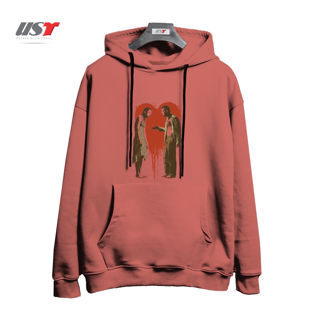 هودی اورسایز طرح ZOMBIE ROMANCE