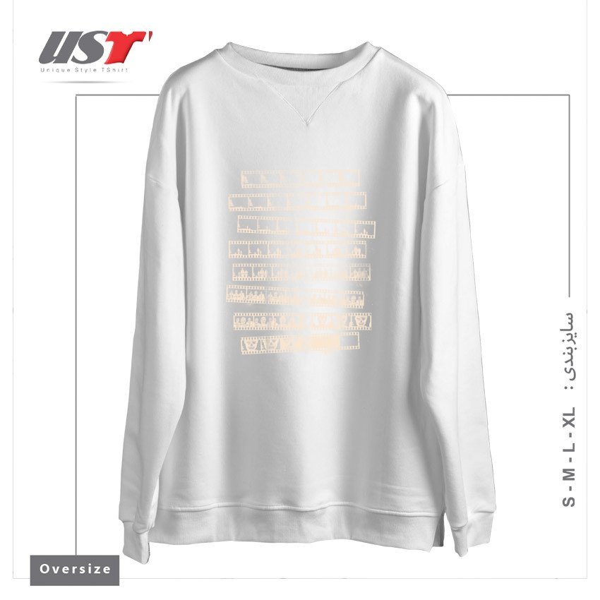 سوییشرت اورسایز طرح Z MOVIE