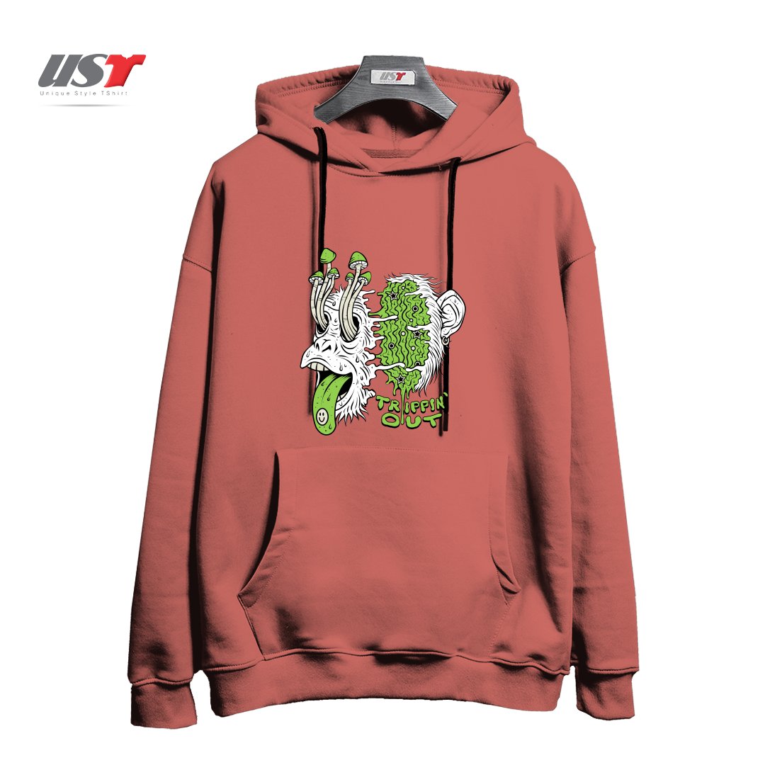 هودی اورسایز طرح TRIPPIN OUT